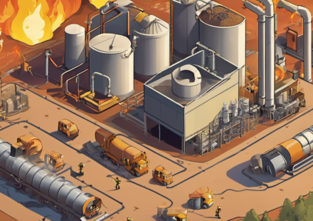 Ohio Recycling Plant Tragedy: Two Workers Killed in Explosive Fire — AI-generated editorial illustration