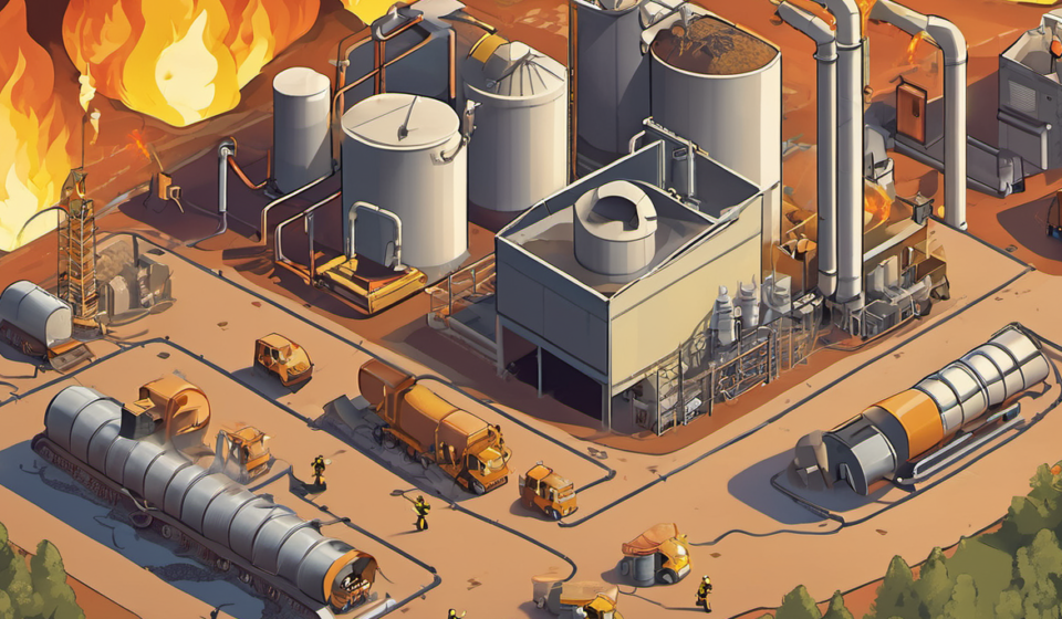 Ohio Recycling Plant Tragedy: Two Workers Killed in Explosive Fire — AI-generated editorial illustration