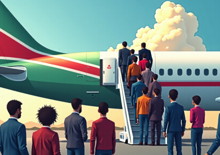 Liberia Will Take 1,200 U.S. Deportees Over the Next Year — AI-generated editorial illustration