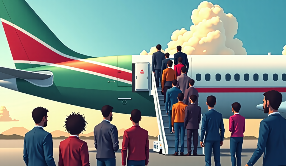 Liberia Will Take 1,200 U.S. Deportees Over the Next Year — AI-generated editorial illustration