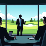 LIV Golf’s Future in Question as Members Meet CEO and Unnamed Investor — AI-generated editorial illustration