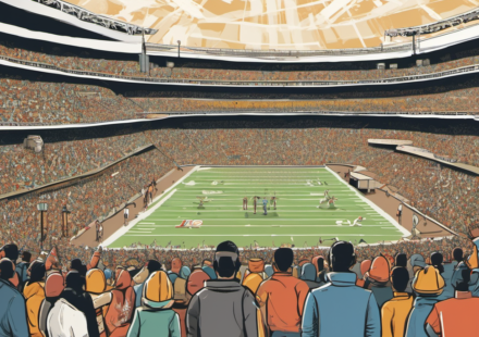 Ryan Fitzpatrick Praises Highmark Stadium Despite Social Media Criticism — AI-generated editorial illustration