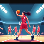 Caitlin Clark Leads Fever to Victory as Kelsey Mitchell Leaves Early — AI-generated editorial illustration