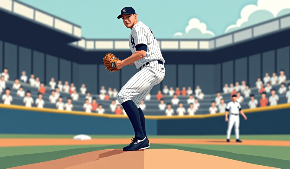Rodón Returns Strong for Yankees After Two-Month Injury — AI-generated editorial illustration