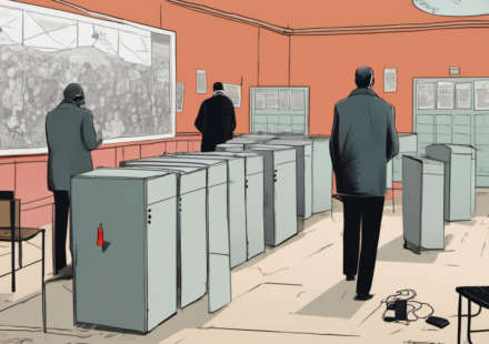 Activists Pretending to Vote in Minnesota Primary Face Legal Risks — AI-generated editorial illustration