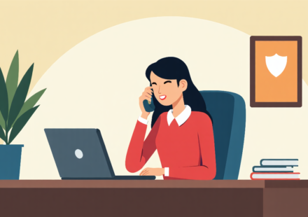 Debt Collectors Can Call You at Work—Know Your Rights — AI-generated editorial illustration