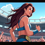 Willow Nightingale Prepares for All In Title Defense Against Mercedes Moné — AI-generated editorial illustration