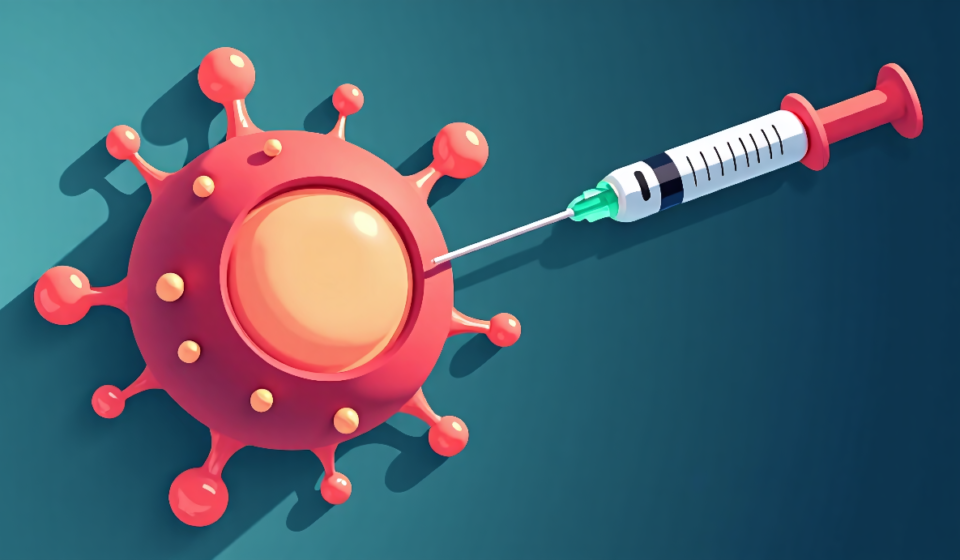 Moderna’s Melanoma Vaccine Study Sparks Stock Surge — AI-generated editorial illustration
