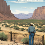 Big Bend Border Wall Halted as Texans Demand Land Protection — AI-generated editorial illustration