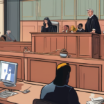 Judge Bars TikTok Witness in Lindsay Clancy Trial — AI-generated editorial illustration