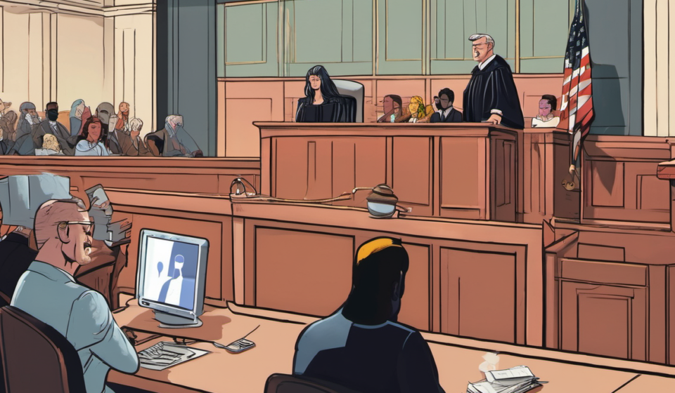 Judge Bars TikTok Witness in Lindsay Clancy Trial — AI-generated editorial illustration