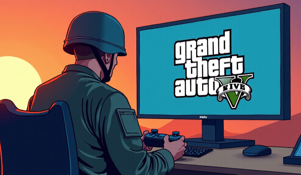 Army Offers 4‑Day GTA Pass to Boost Reenlistment — AI-generated editorial illustration