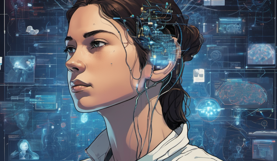 Young Adults Shift From Excitement to Concern Over AI, Pew Survey Shows — AI-generated editorial illustration