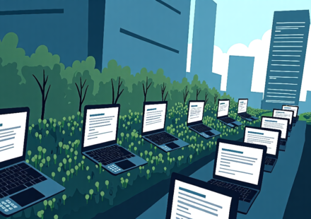 North Korean IT Workers Target Corporate America with AI‑Powered Resumes — AI-generated editorial illustration