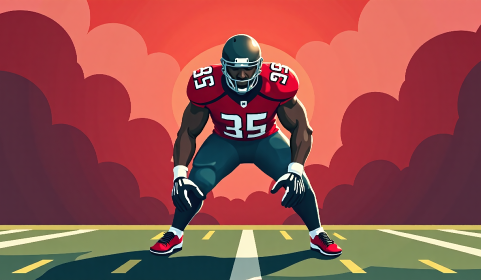 Vita Vea Secures 1‑Year, $30M Extension With Buccaneers — AI-generated editorial illustration