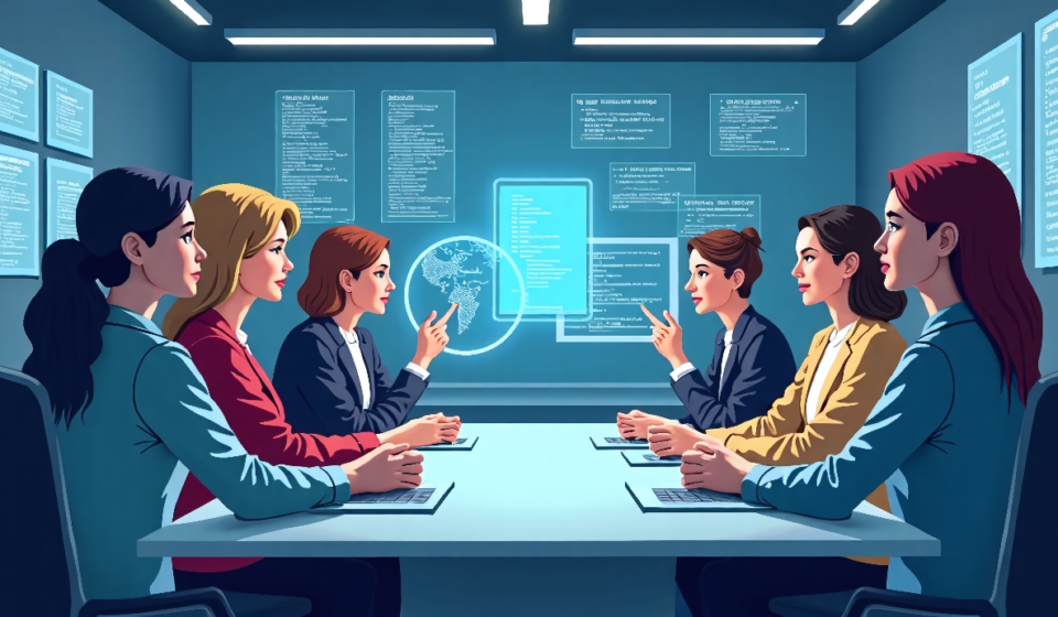 Women Underrepresented in High-Paying AI Jobs, LinkedIn Study Shows — AI-generated editorial illustration