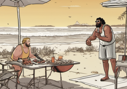 Summer Splurges and Basketball Brilliance: Test Your American Culture Knowledge — AI-generated editorial illustration