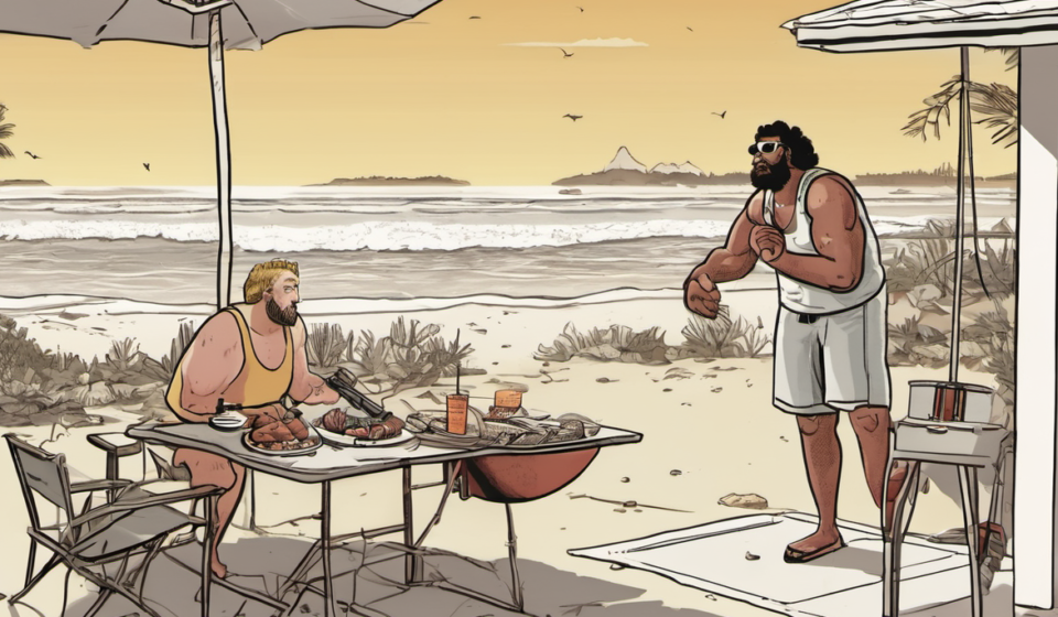 Summer Splurges and Basketball Brilliance: Test Your American Culture Knowledge — AI-generated editorial illustration
