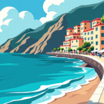 Heather Graham Showcases Fit Bikini Look on Amalfi Coast Getaway — AI-generated editorial illustration