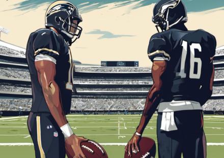 A.J. Brown Says He’s Been Silent With Jalen Hurts Since the Patriots Move — AI-generated editorial illustration