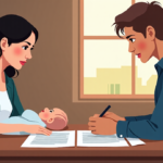 Surrogate Refuses Abortion, Parents Seek $100k in Countersuit — AI-generated editorial illustration