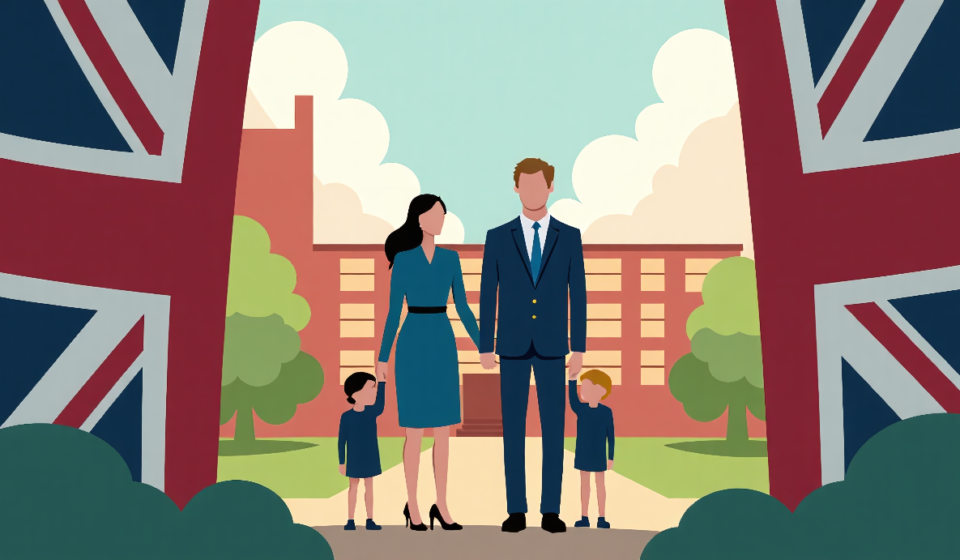 Prince Harry and Meghan to Return to UK, Kids Enroll in British School — AI-generated editorial illustration