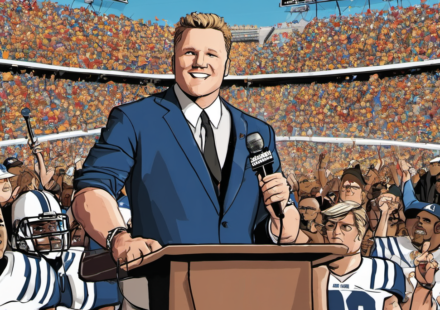 Pat McAfee Clears Up Lee Corso Rumor, Fans Question ESPN’s Move — AI-generated editorial illustration