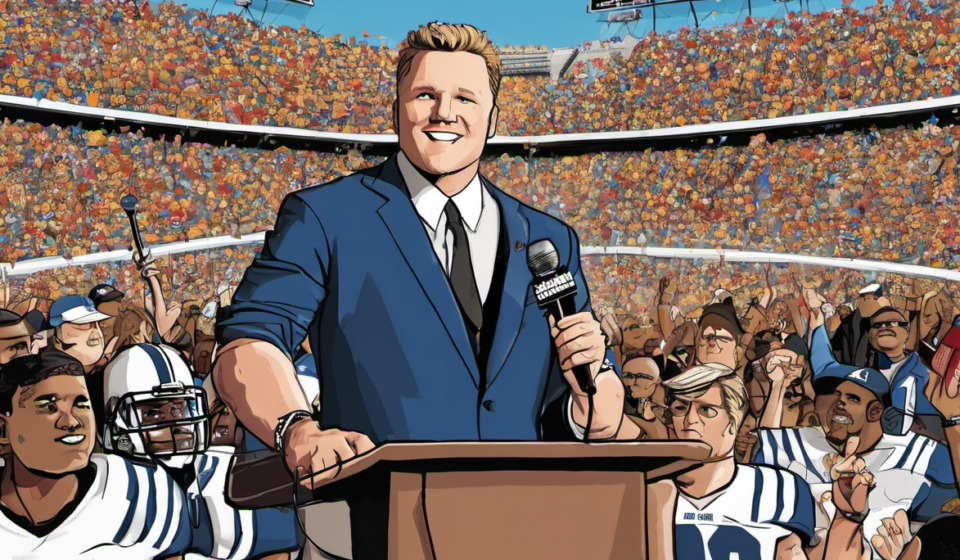 Pat McAfee Clears Up Lee Corso Rumor, Fans Question ESPN’s Move — AI-generated editorial illustration