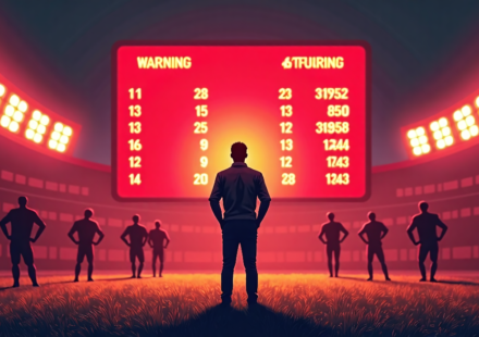 Fantasy Risk Alert: 6 Offenses That Could Bust Your Season — AI-generated editorial illustration