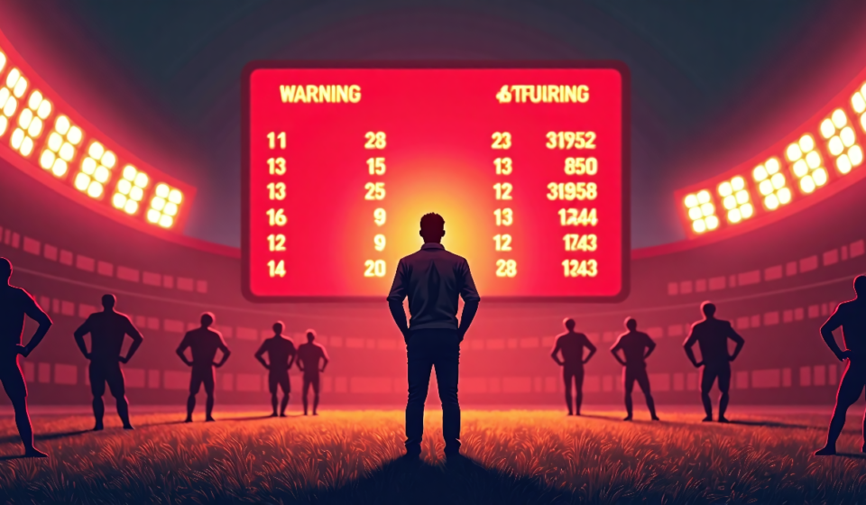 Fantasy Risk Alert: 6 Offenses That Could Bust Your Season — AI-generated editorial illustration