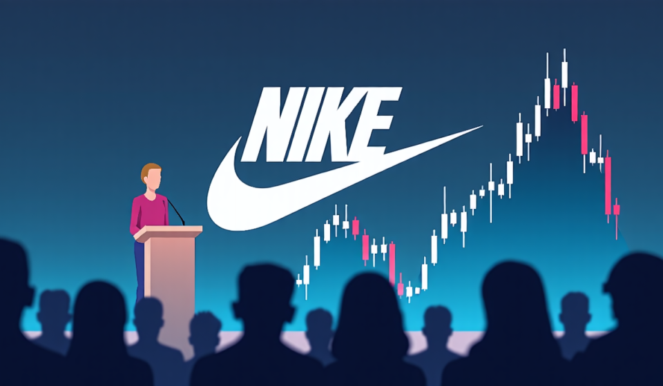 Ted Cruz’s Nike Boycott Sparks Stock Drop to 12‑Year Low — AI-generated editorial illustration