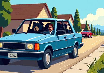 Colorado Bear Trapped in Unlocked Car Dies After Days of Struggle — AI-generated editorial illustration