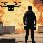 Ukraine Unleashes Largest Aerial Assault on Russia's Logistics Hub — AI-generated editorial illustration