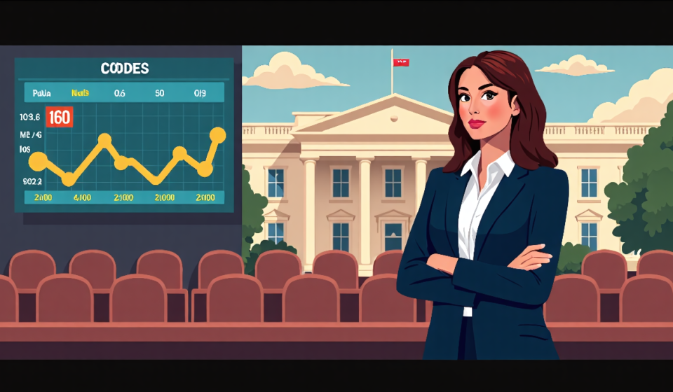Alina Habba Declines White House Press Secretary Rumors, Shifts Kalshi Odds — AI-generated editorial illustration