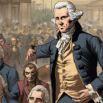 Newsom's Far-Left Mob: A Chilling Parallel to Danton's Downfall — AI-generated editorial illustration