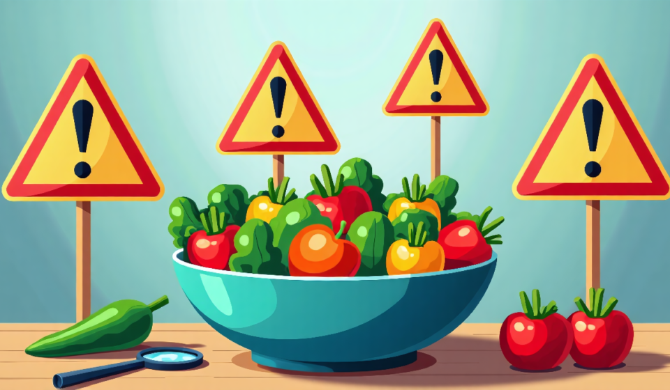 Salad Companies Brace for Low Earnings Amid Cyclospora Outbreak — AI-generated editorial illustration