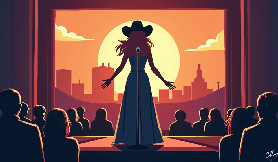 Ella Langley's 'Choosin' Texas' Tops Billboard Hot 100 for 18 Weeks — AI-generated editorial illustration