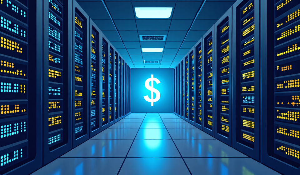 AI Data Centers Could Push U.S. Power Bills 30% Higher by 2028 — AI-generated editorial illustration