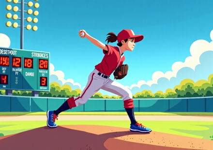 Kinley Rasmus Ties Mo'ne Davis’ Strikeout Record in Little League World Series — AI-generated editorial illustration
