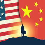 U.S. Declares American Academic Min Zin Wrongfully Detained by China — AI-generated editorial illustration