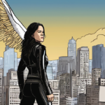 Michelle Rodriguez on Hollywood’s ‘Devil’s World’ After Jehovah’s Witness Upbringing — AI-generated editorial illustration