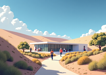 Christian Zionists Open Visitor Center in West Bank’s Biblical Heartland — AI-generated editorial illustration