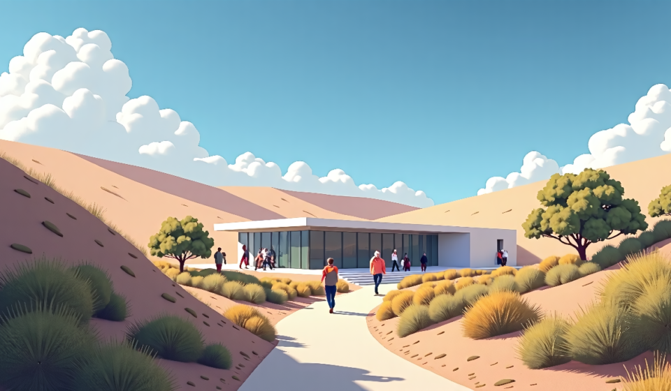 Christian Zionists Open Visitor Center in West Bank’s Biblical Heartland — AI-generated editorial illustration