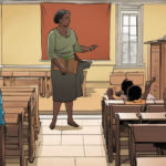Texas Mom Supports Ten Commandments Displays as Supreme Court Battle Intensifies — AI-generated editorial illustration
