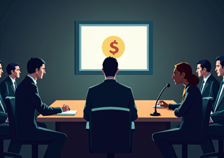 ActBlue Co‑Founder Pleads Fifth Amid GOP Fraud Probe — AI-generated editorial illustration