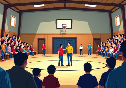 The Meloneers: How a Rural Colorado Wrestling Program Fuels Community Spirit — AI-generated editorial illustration