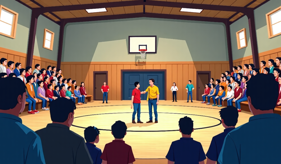 The Meloneers: How a Rural Colorado Wrestling Program Fuels Community Spirit — AI-generated editorial illustration