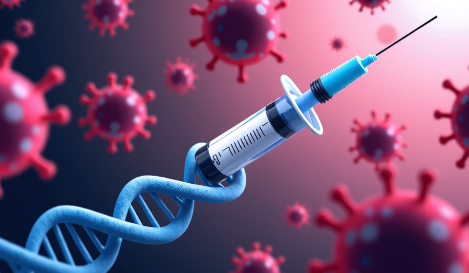 mRNA Cancer Vaccine Shows Breakthrough in Melanoma Recurrence Prevention — AI-generated editorial illustration