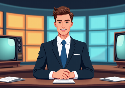 The Takeout Reaches 300 Episodes: Major Garrett Reflects on TV Greats — AI-generated editorial illustration