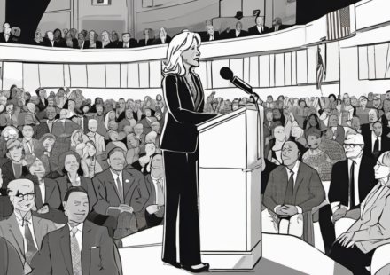 Jill Biden Raises Questions About Biden’s 2024 Debate Health — AI-generated editorial illustration